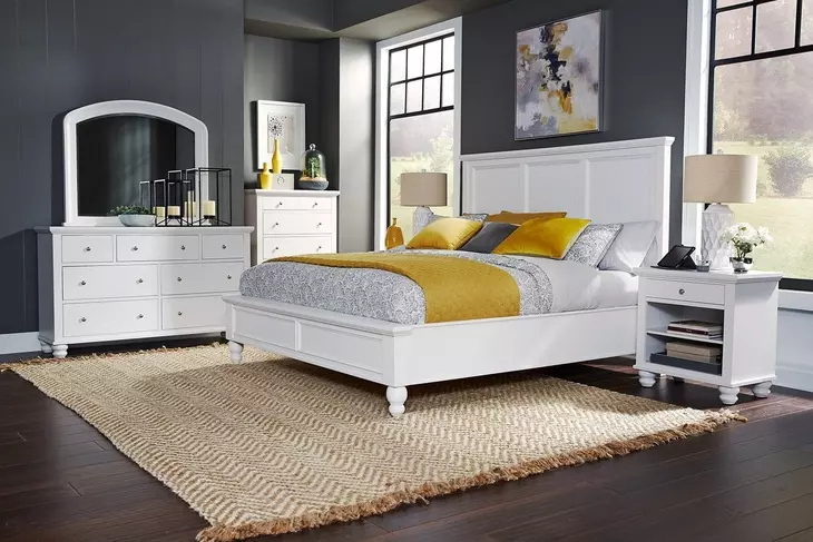 Cambridge White 1 Drawer Nightstand