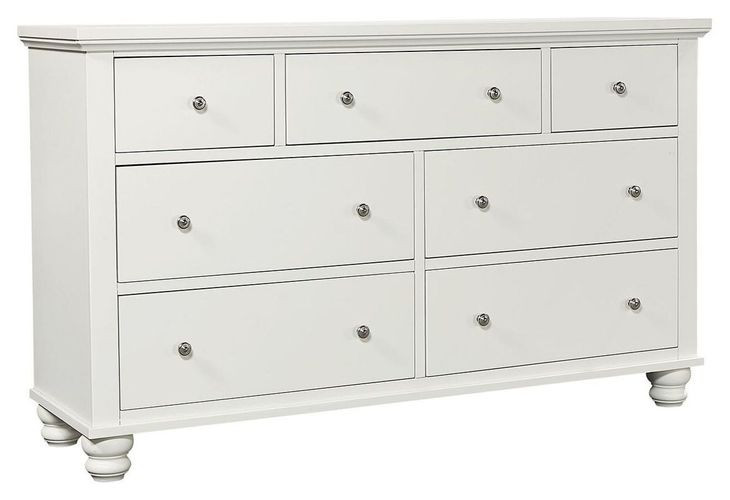 Cambridge White 7 Drawer Dresser