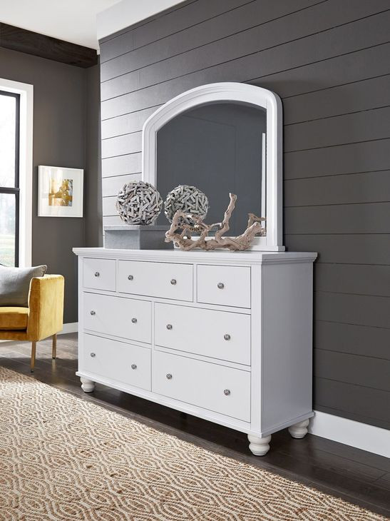 Cambridge White 7 Drawer Dresser