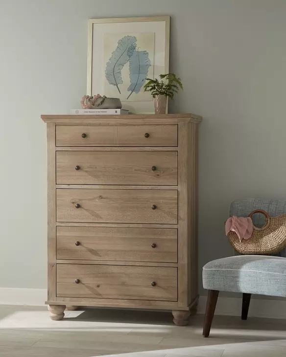 Cambridge Modern Khaki 5 Drawer Chest