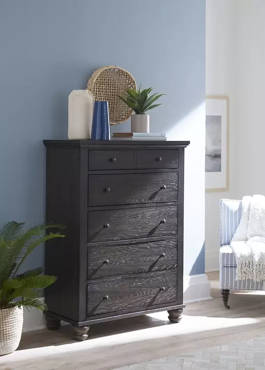 Cambridge Cracked Pepper 5 Drawer Chest