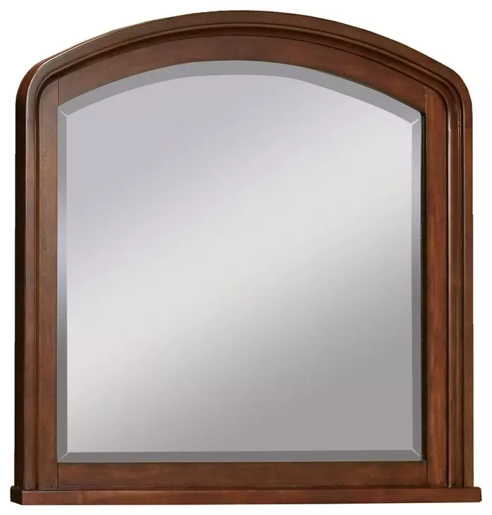 Cambridge Brown Cherry Double Dresser with Mirror