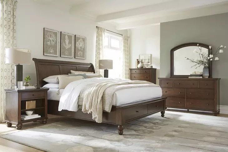 Cambridge Classic Cherry Arched Double Dresser Mirror