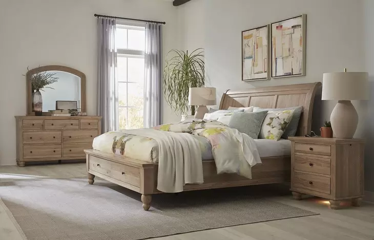 Cambridge Modern Khaki Arched Double Dresser Mirror