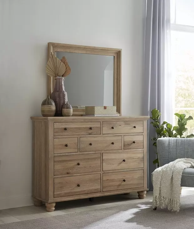 Cambridge Modern Khaki Rectangular Chesser Mirror