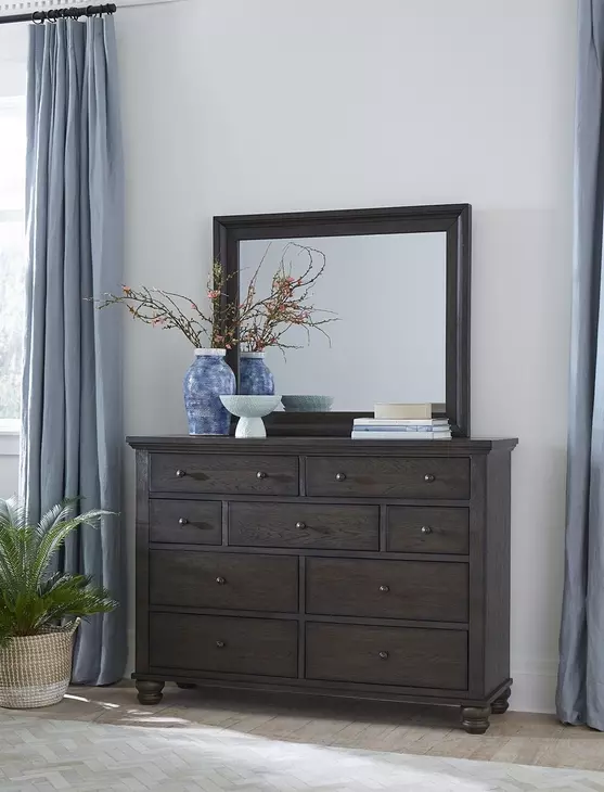 Cambridge Cracked Pepper Rectangular Chesser Mirror
