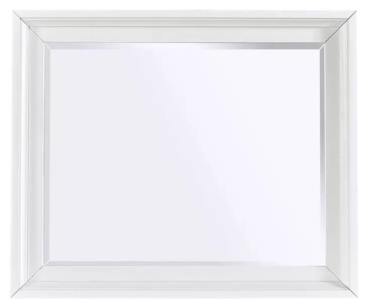 Cambridge White Rectangular Chesser Mirror