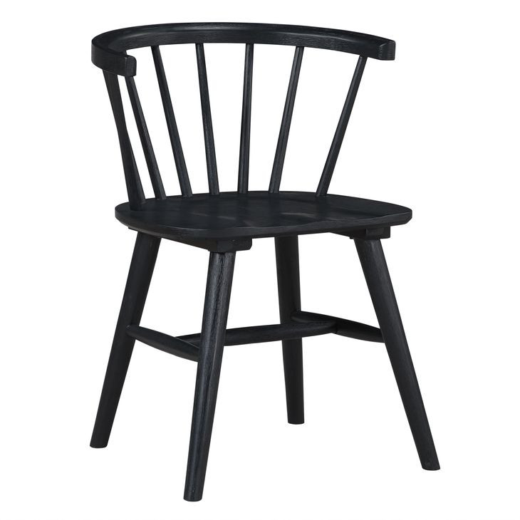 Willow Black Round Dining Room Set
