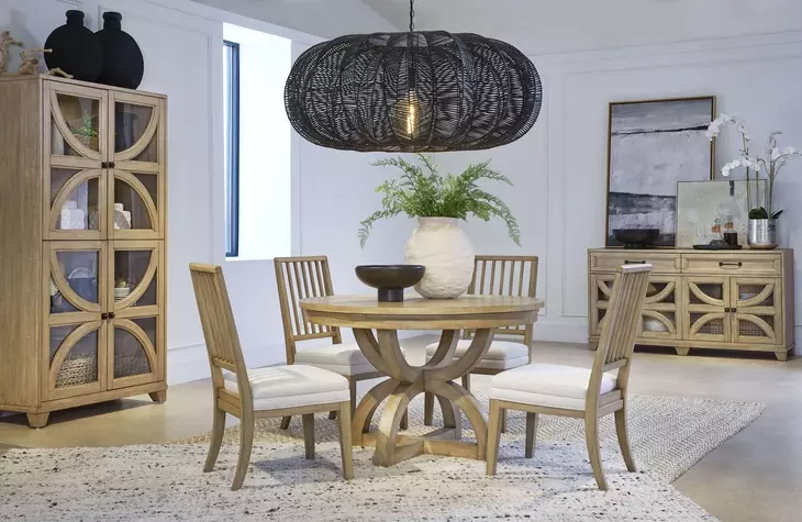 Coventry Honey Maple 68" Extendable Oval Dining Table