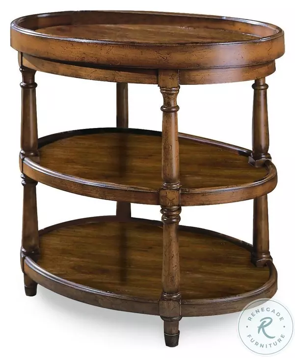 Sunlit Mappa Burl Oval Accent Table