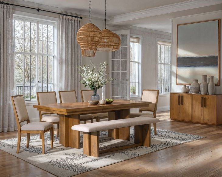 Valmont Harvest Brown 4 Door Buffet