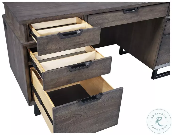 Harper Point Fossil 66" Executive Home Office Set