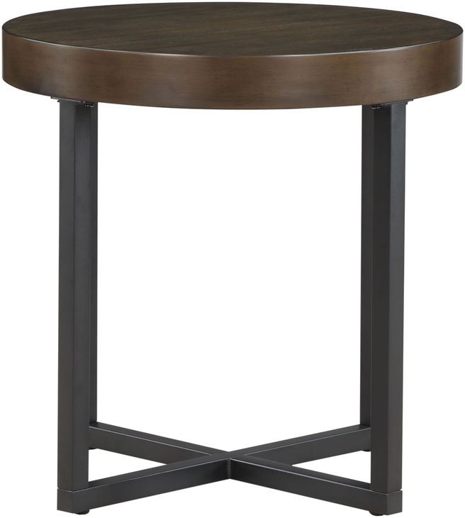 Yukon Brown Round End Table