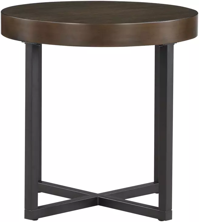 Yukon Brown Round End Table