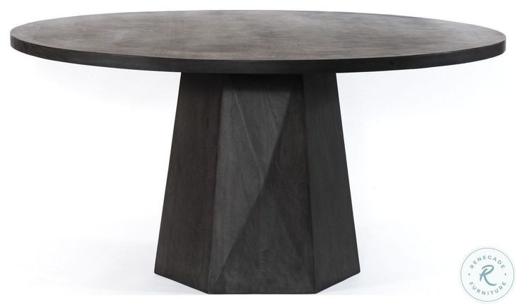 Kesling Coal On Mango Round Dining Table
