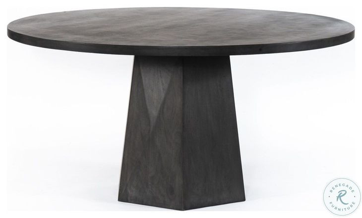 Kesling Coal On Mango Round Dining Table