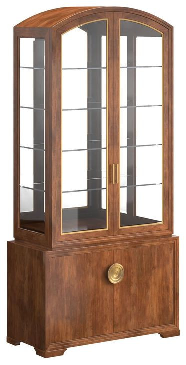 Boulevard Brown 4 Door Display Cabinet