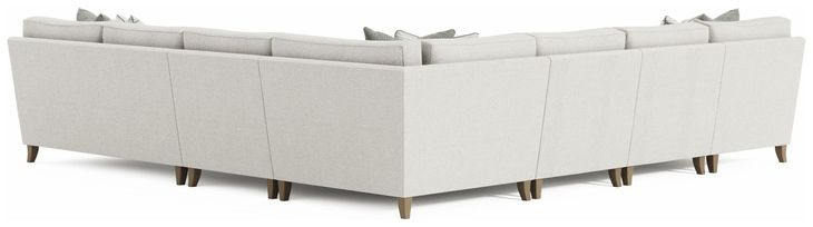 Mila Beige 6 Piece Modular Sectional with Pillows