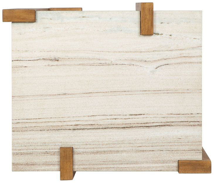 Goldmere Honey Wheat Rectangular Granite Top End Table