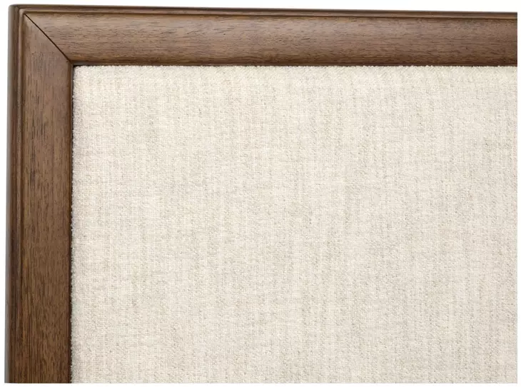Ridgefield Russet and Cream Queen Upholstered Storage Panel Bed