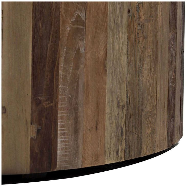 Cyrano Natural Elm Circular Coffee Table