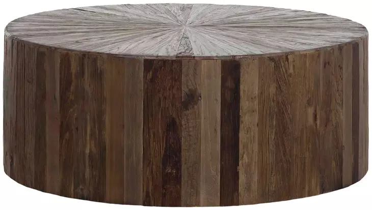 Cyrano Natural Elm Circular Occasional Table Set