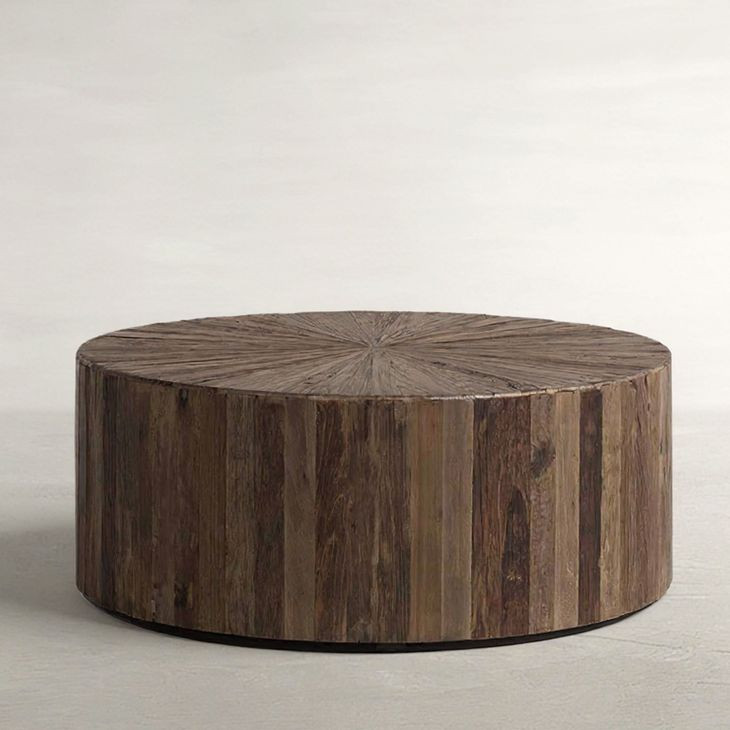 Cyrano Natural Elm Circular Coffee Table