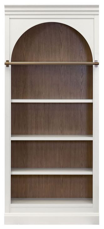 Albany White Arched Bookcase