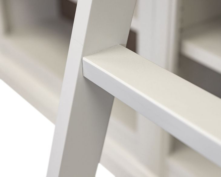 Albany White Arched 3-Piece Bookcase Wall