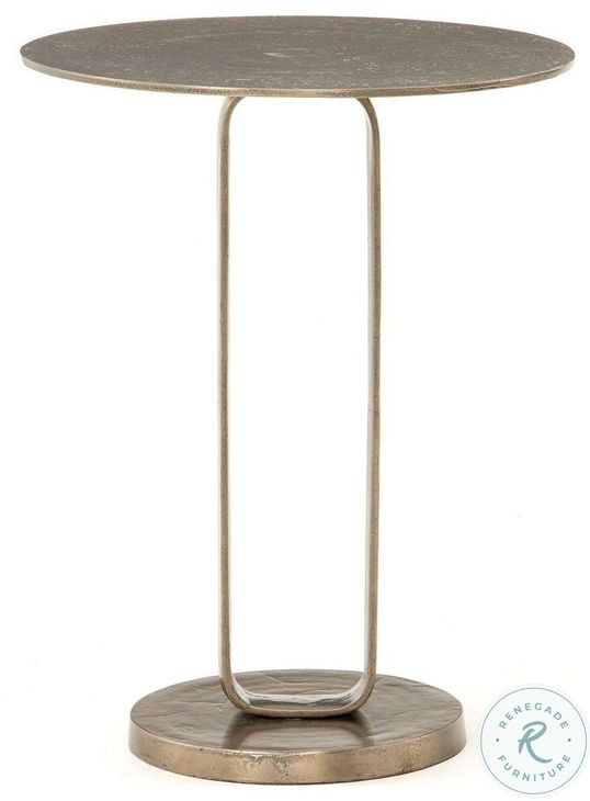 Douglas Aged Bronze Outdoor End Table