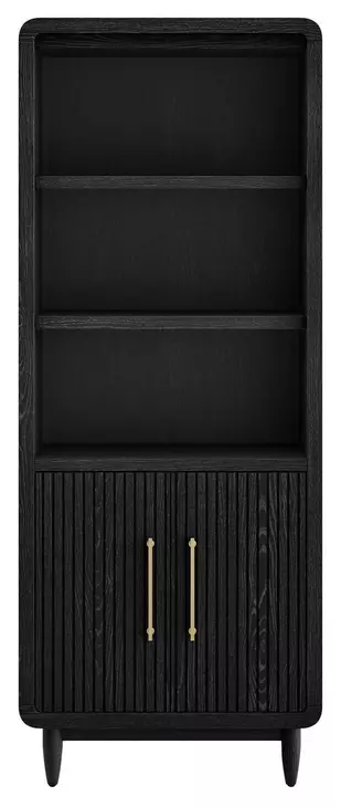 Camden Black 2 Door Bookcase