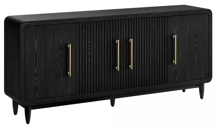 Camden Black 4 Door TV Stand