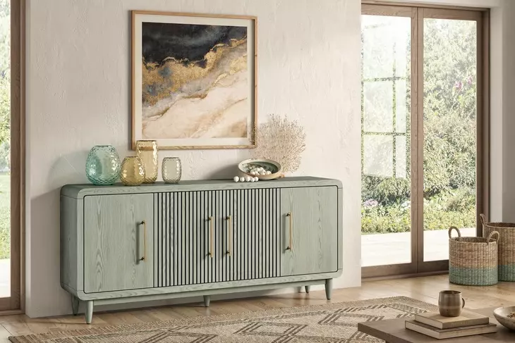 Camden Pistachio 4 Door TV Stand