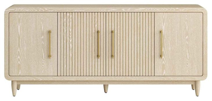 Camden White 4 Door TV Stand