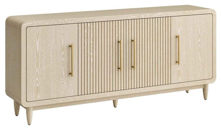 Camden White 4 Door TV Stand