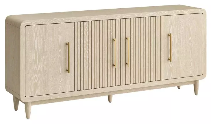 Camden White 4 Door TV Stand