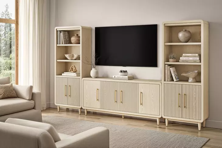 Camden White Entertainment Wall