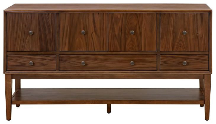 Cupertino Brown 4 Door Sideboard