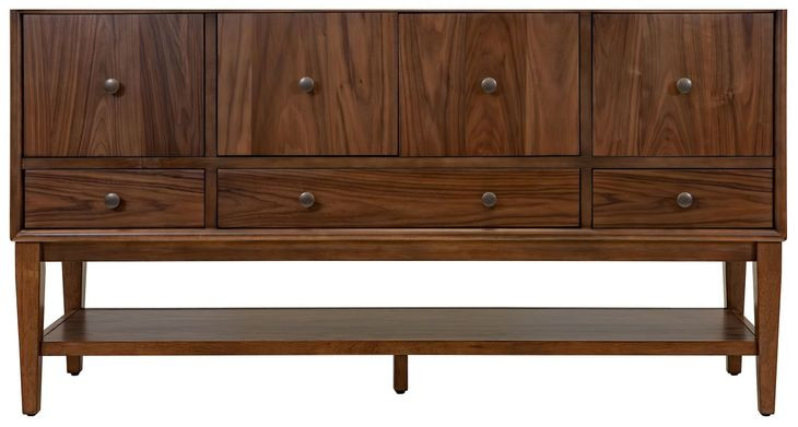 Cupertino Brown 4 Door Sideboard