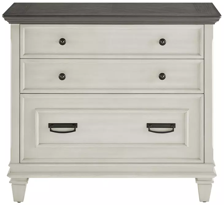 Hartford Antique White And Gray Lateral File Cabinet from Martin