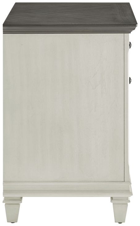Hartford Antique White And Gray Lateral File Cabinet from Martin