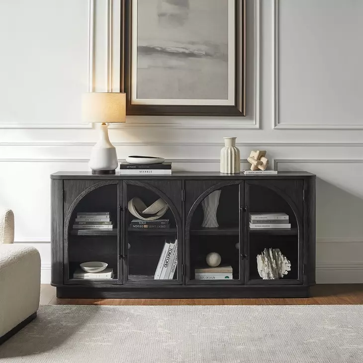 Harper Black 70" TV Stand