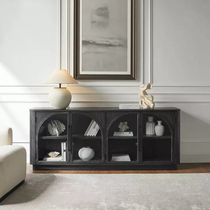 Harper Black 80" TV Stand