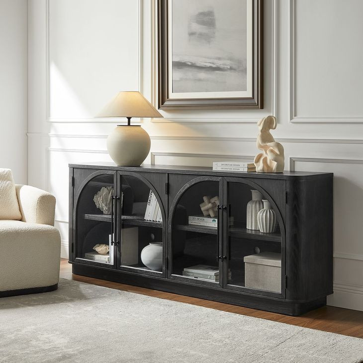 Harper Black 80" TV Stand