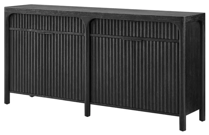 Knox Black 4 Door TV Stand