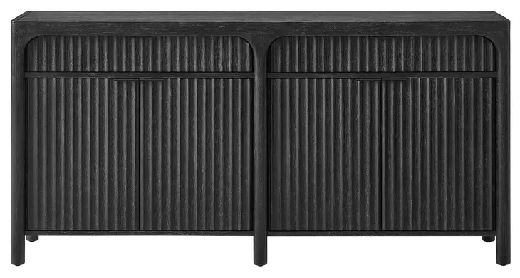 Knox Black 4 Door TV Stand