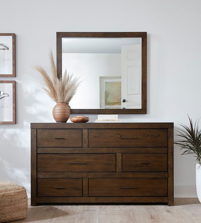 Modern Loft Brownstone Drawer Dresser