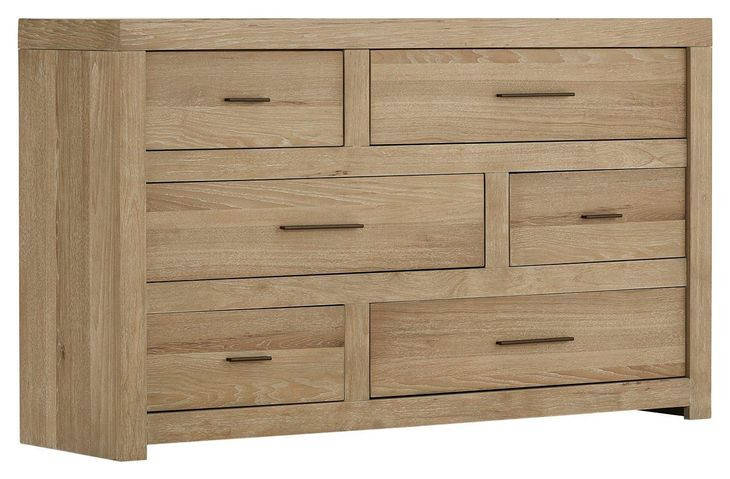 Modern Loft Khaki 6 Drawer Dresser