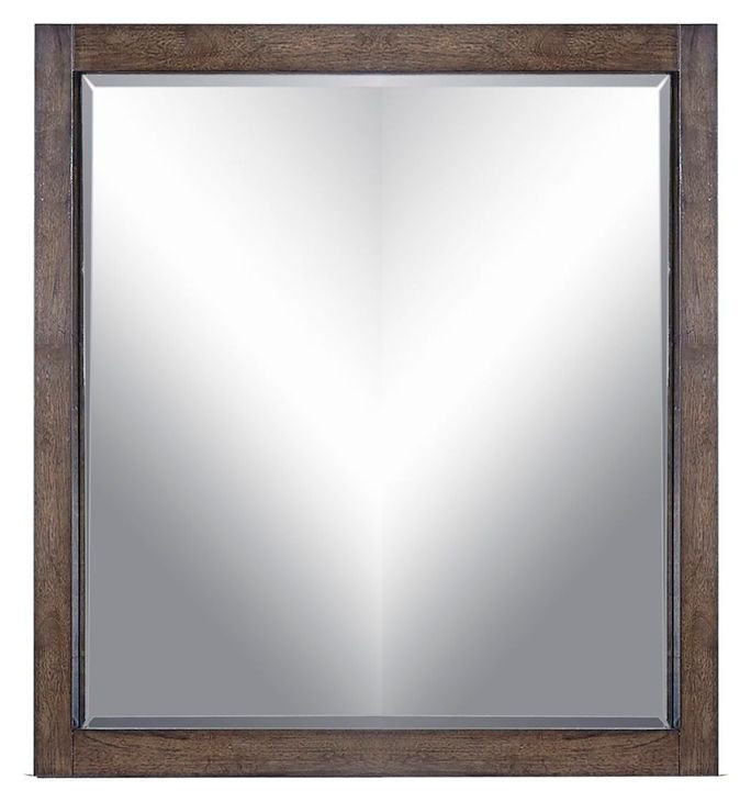 Modern Loft Brownstone Rectangular Dresser Mirror