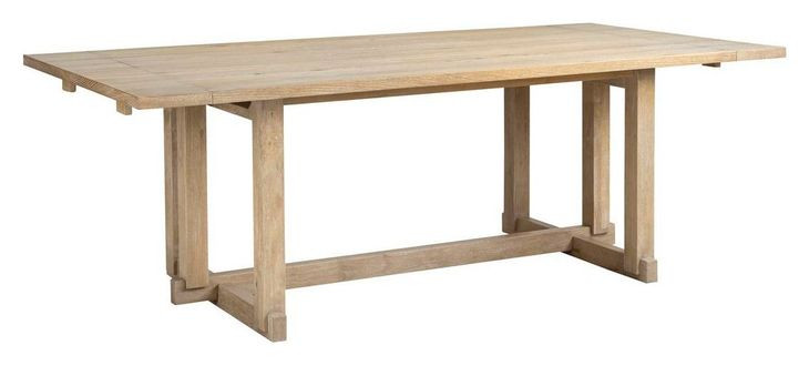 Modern Loft Brown 114" Extendable Rectangular Dining Table